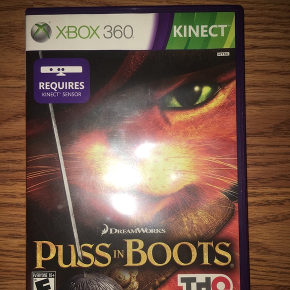 xbox 360 kinect Other Kids Xbox Kinect Game Puss In Boots Poshmark